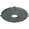 Ekena Millwork Attica Ceiling Medallion (Fits Canopies up to 5"), 18"OD x 4"ID x 5/8"P, Cloud Burst Crackle CM18ATCBC - alternate 3